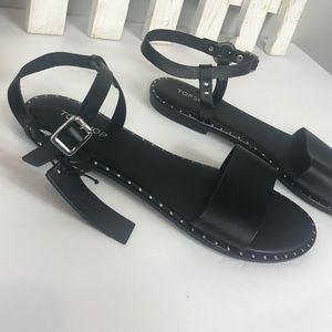 TopShop sandals black w/ studs